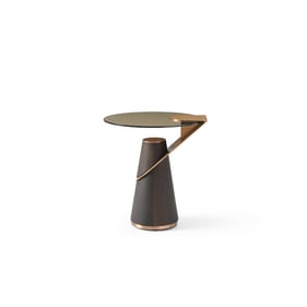 Whiteline Zaria Grey Rose Gold Side Table