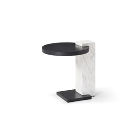 Whiteline Mabel Black White Side Table