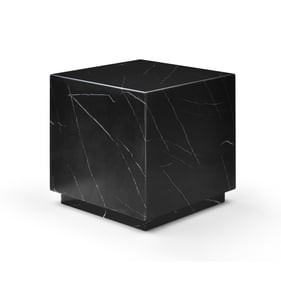 Whiteline Iris Black Side Table