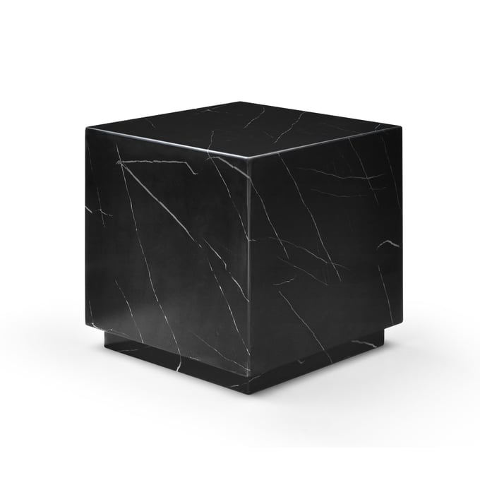 Whiteline Iris Black Side Table WTL-ST1927-BLK