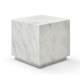 Whiteline Iris White Side Table