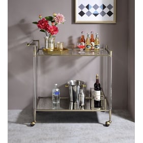 Acme Furniture Cirro Wire Brass Serving Cart