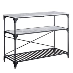 Acme Furniture Jakob Black Concrete Kitchen Island