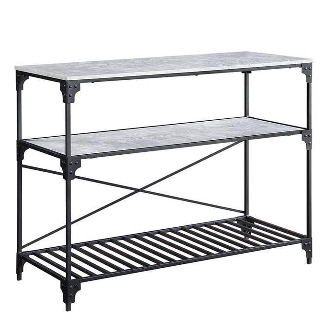 Acme Furniture Jakob Black Concrete Kitchen Island ACM-AC00272