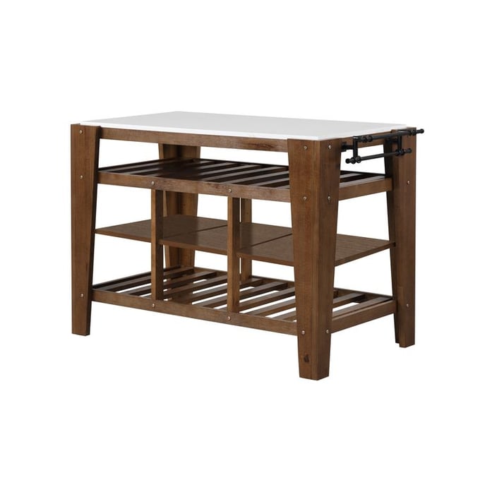 Acme Furniture Alaroa Rustic Brown Kitchen Island ACM-AC00396