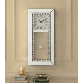 Acme Furniture Lotus Mirrored Wall Clock