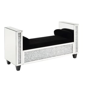 Acme Furniture Noralie Mirrored Two Pillows Bench