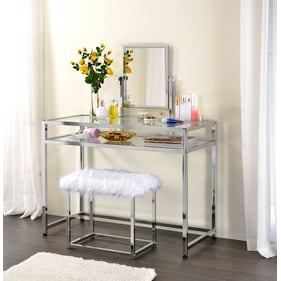 Acme Furniture Coleen Chrome 3pc Vanity Set