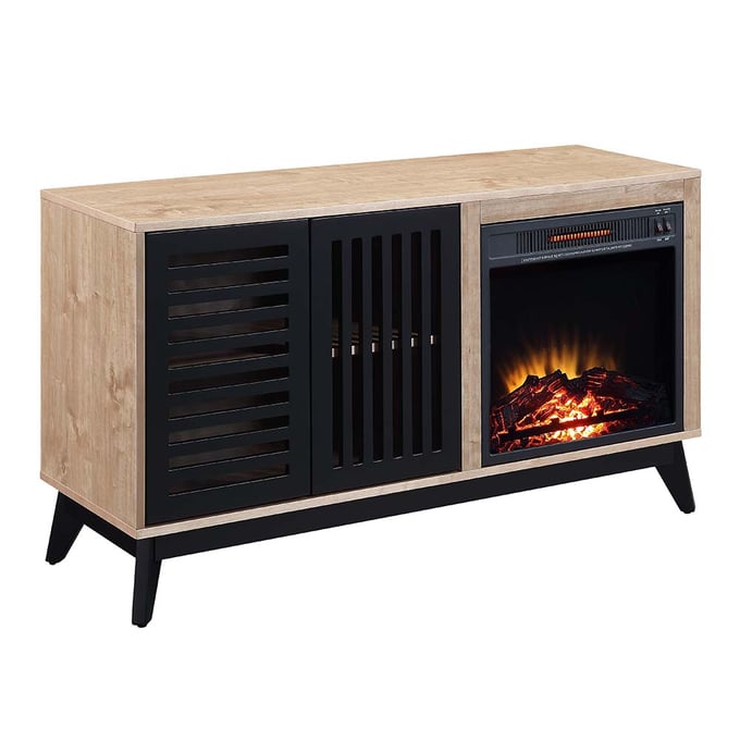 Acme Furniture Gamaliel Oak Espresso Fireplace ACM-AC00849