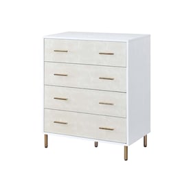 Acme Furniture Myles White Champagne Gold Chest