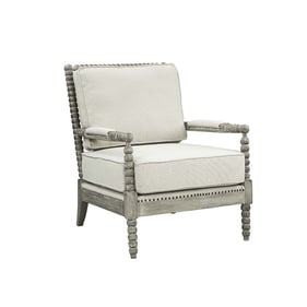 Acme Furniture Saraid Beige Gray Oak Accent Chair