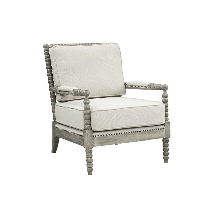 Acme Furniture Saraid Beige Gray Oak Accent Chair ACM-AC01165