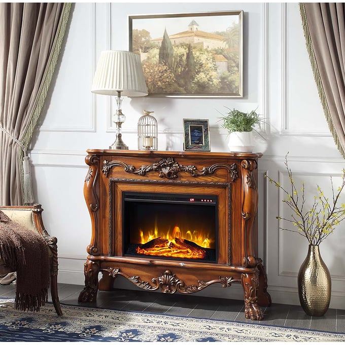 Acme Furniture Dresden Cherry Oak Fireplace ACM-AC01309