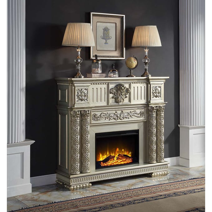 Acme Furniture Vendome Gold Patina Fireplace ACM-AC01311