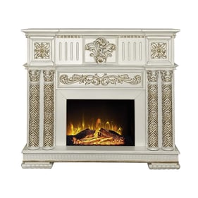 Acme Furniture Vendome Antique Pearl Fireplace