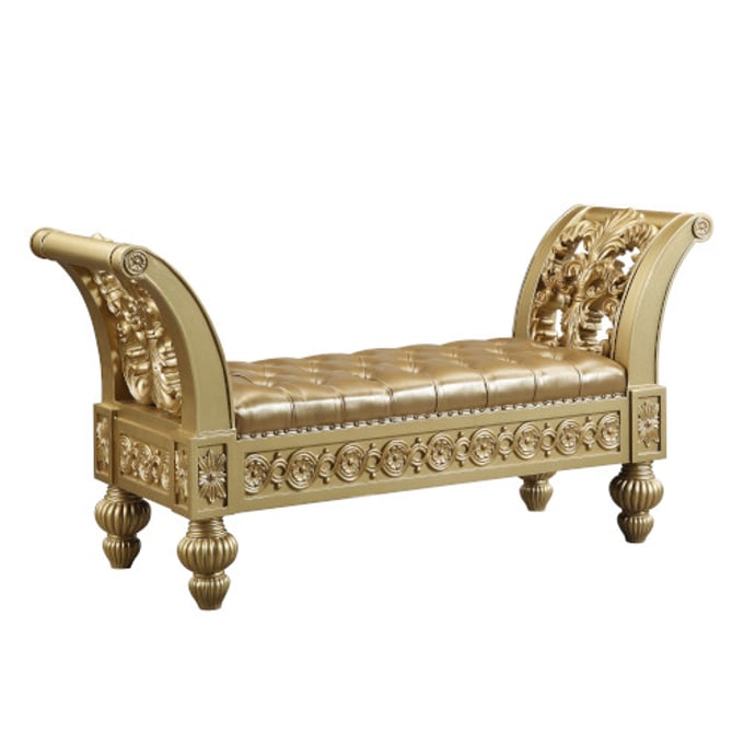 Acme Furniture Seville Gold Bench ACM-BD00456