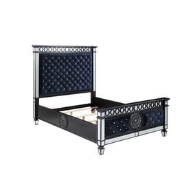 Acme Furniture Varian II Dark Navy Blue King Bed