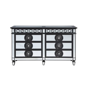 Acme Furniture Varian II Mirrored Black Sliver Dresser