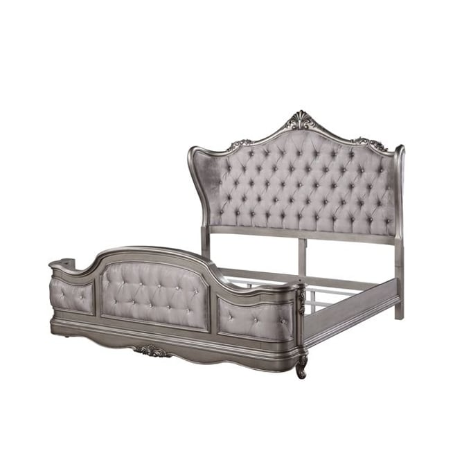 Acme Furniture Ausonia Antique Platinum Queen Bed ACM-BD00603Q