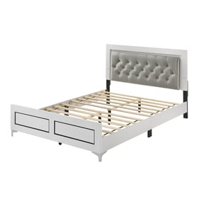 Acme Furniture Casilda Gray White Queen LED Bed