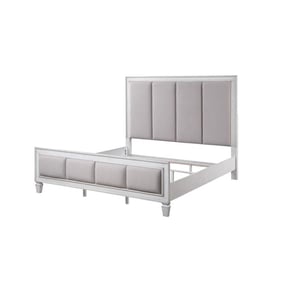 Acme Furniture Katia Light Gray Weathered White King Bed