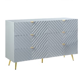 Acme Furniture Gaines Gray High Gloss Dresser