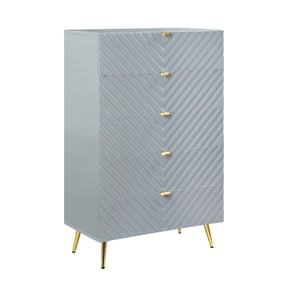 Acme Furniture Gaines Gray High Gloss Chest