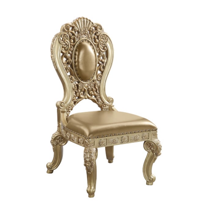 2 Acme Furniture Seville Gold Side Chairs ACM-DN00458