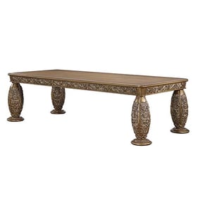 Acme Furniture Constantine Brown Gold Dining Table