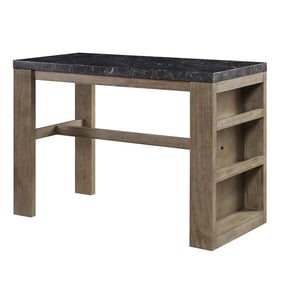 Acme Furniture Charnell Oak Marble Top Counter Heigh Table