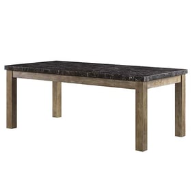 Acme Furniture Charnell Oak Marble Top Dining Table