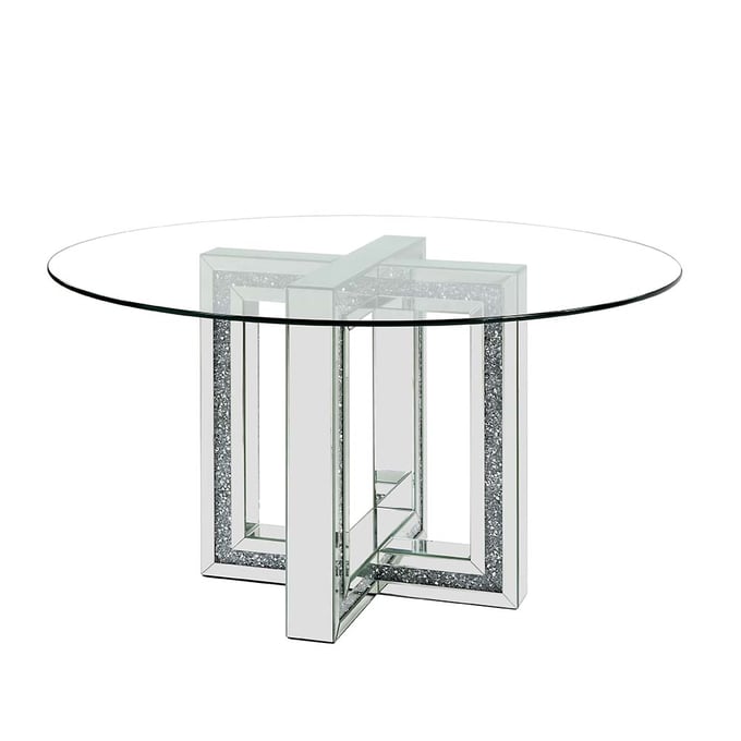 Acme Furniture Noralie Mirrored Dining Table ACM-DN00715