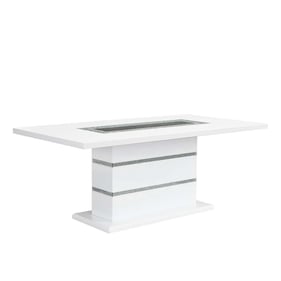 Acme Furniture Elizaveta White High Gloss Dining Table