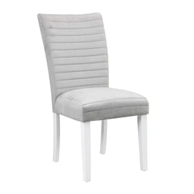 2 Acme Furniture Elizaveta Gray White High Gloss Side Chairs