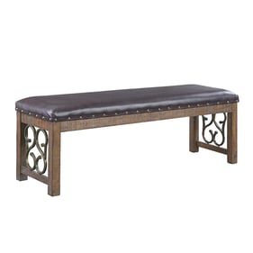 Acme Furniture Raphaela Black Weathered Cherry Bench