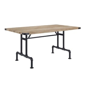 Acme Furniture Edina Oak Sandy Black Dining Table