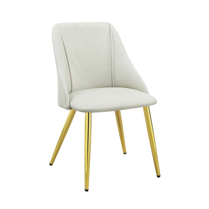 2 Acme Furniture Gaines White Side Chairs ACM-DN01259