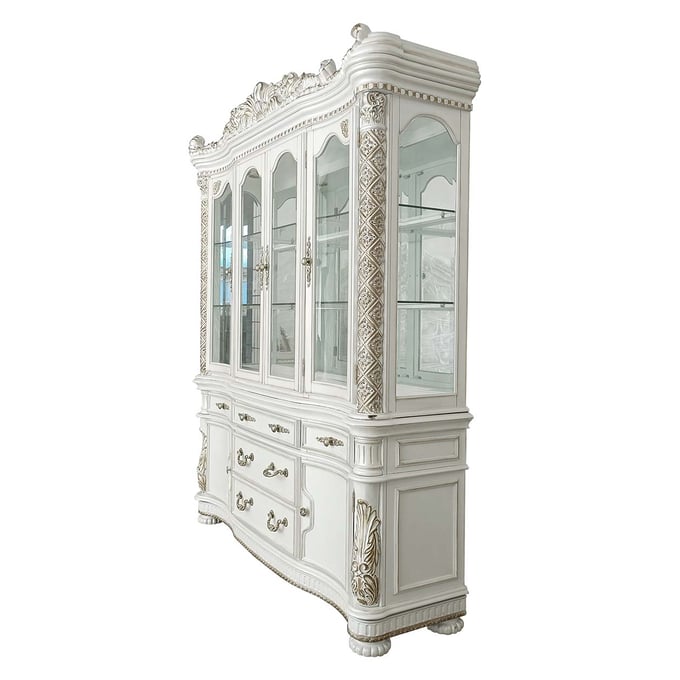 Acme Furniture Vendome Antique Pearl Hutch And Buffet ACM-DN01350