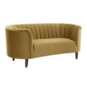 Acme Furniture Millephri Olive Yellow Loveseat