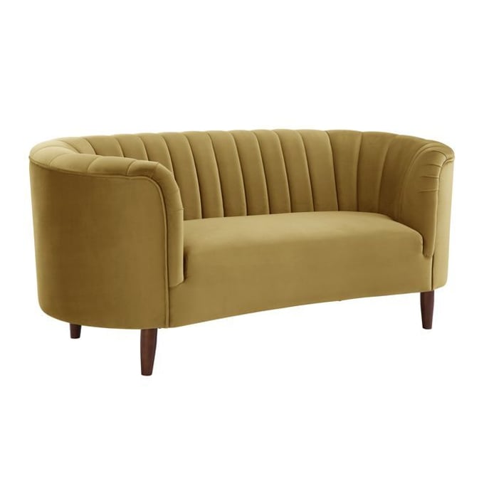 Acme Furniture Millephri Olive Yellow Loveseat ACM-LV00164