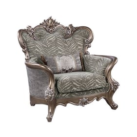 Acme Furniture Elozzol Antique Bronze Chair with pillow