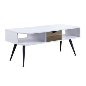 Acme Furniture Halima White Black Coffee Table