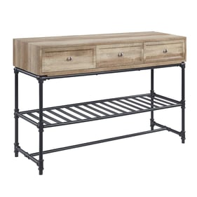 Acme Furniture Brantley Oak Sandy Black Rectangle Sofa Table