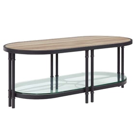 Acme Furniture Brantley Oak Sandy Black Coffee Table