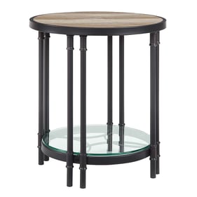 Acme Furniture Brantley Oak Sandy Black End Table