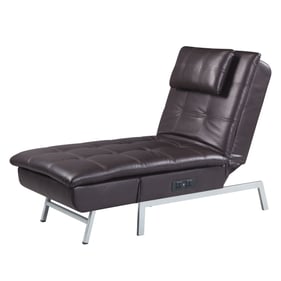 Acme Furniture Padilla Brown Chaise Lounge with Pillow