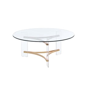 Acme Furniture Sosi Clear Gold Coffee Table