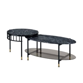 Acme Furniture Silas Black Nesting Coffee Table