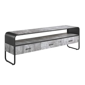 Acme Furniture Raziela Concrete Gray Black TV Stand