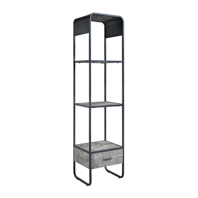 Acme Furniture Raziela Concrete Gray Black Side Pier ACM-LV01144